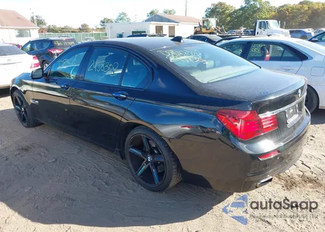 2013 BMW 740I из США, поврежденный, VIN WBAYA6C53DC995336